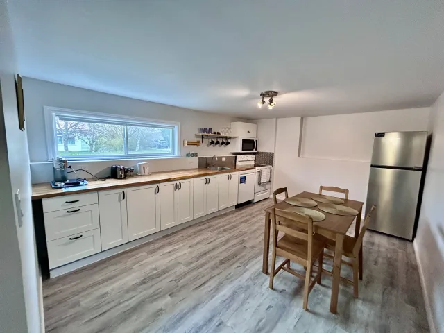 Furnished, Modern, Bright & spacious 2-bedroom ground-level apartment in a duplex - 1000 sq. ft.