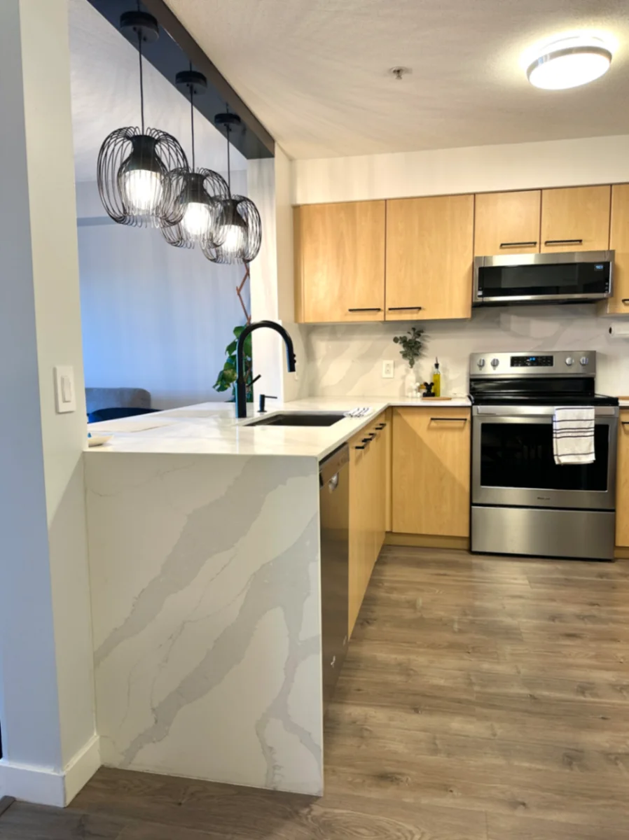Bright Modern Condo Near SkyTrain & Eoyal Columbia Hospital