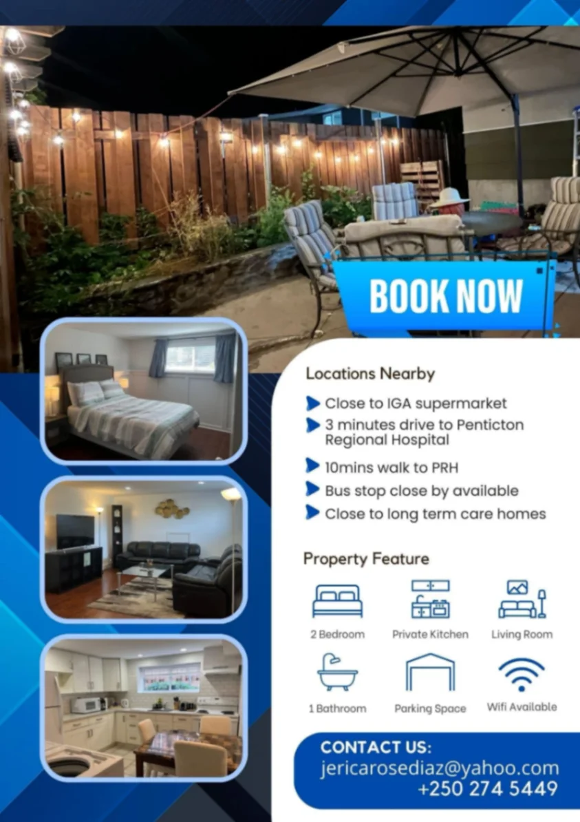 Basement suite walking distance to Penticton Regional Hospital