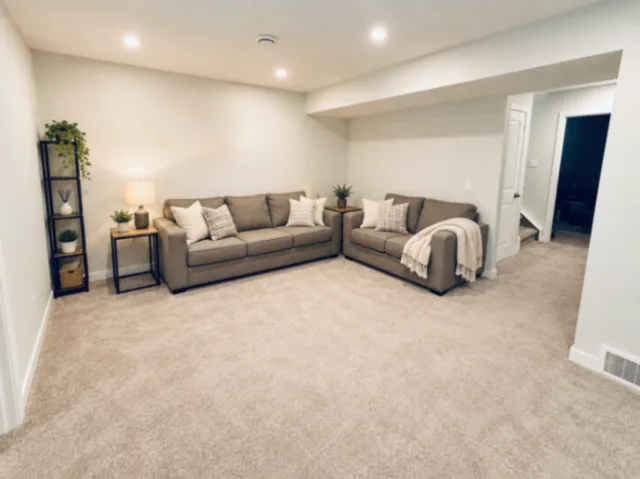 Furnished 1-Bedroom Private Lower Level | Private Bath + Workspace | Airdrie