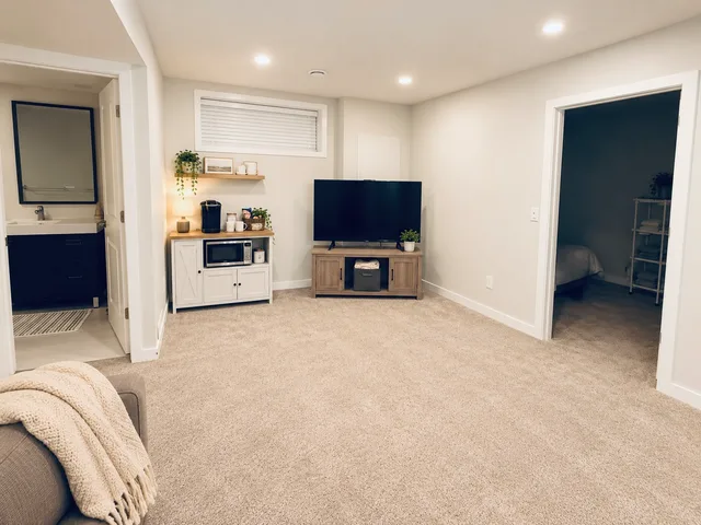 Furnished 1-Bedroom Private Lower Level | Private Bath + Workspace | Airdrie