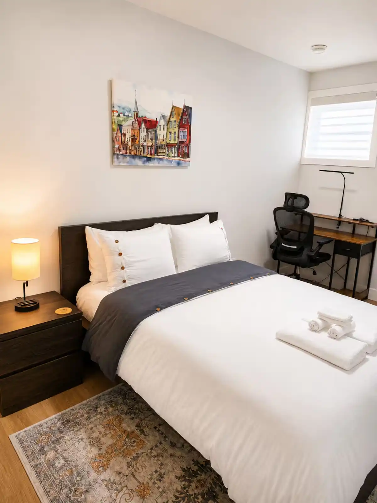 Furnished 2BR for Healthcare Professionals | Parking, Laundry & Workspace