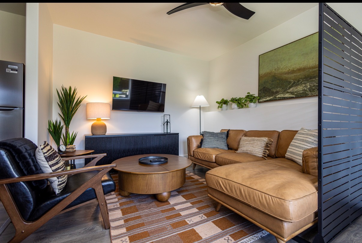 Modern brand new renovated suite with brand new furnishings.