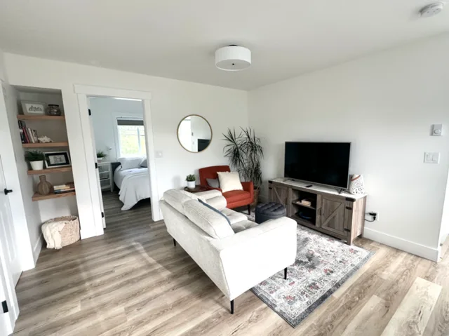 Private, quiet, bright suite.