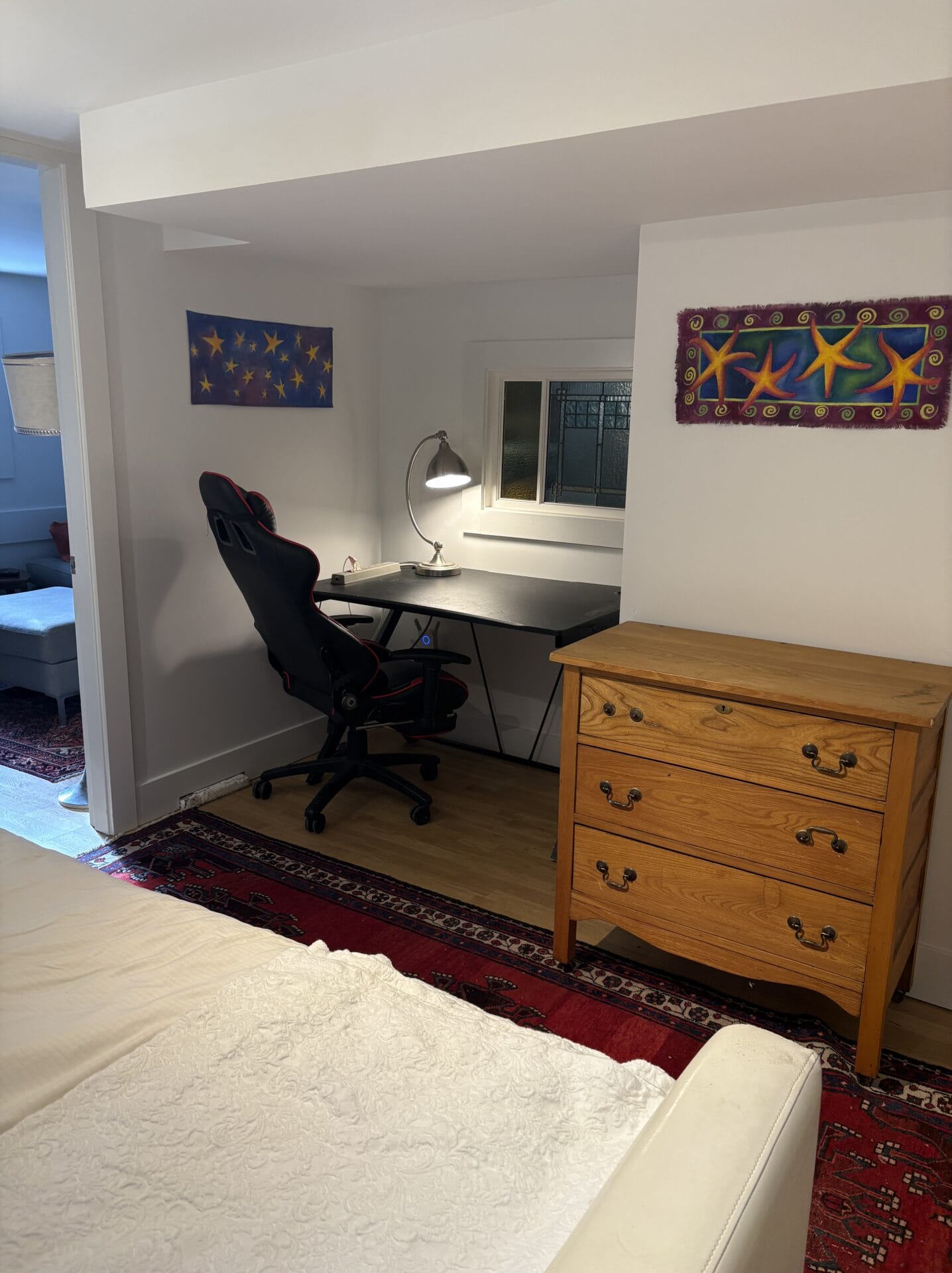 White desk